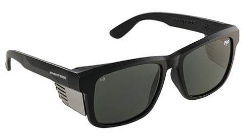 Style Safety Glasses Frontside POLARISED Smoke Lens with Black Frame