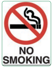 Safety Sign 600 x 450mm Coreflute - NO SMOKING (Symbol)