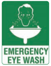 Emergency Eyewash Sign - 600 x 450mm - Corflute