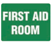 Safety Sign 600 x 450mm Corflute - First Aid Room