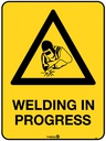 Safety Sign 600 x 450mm Coreflute - Welding In Progress