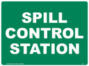Safety Sign 600 x 450mm Coreflute - Spill Control Station