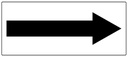 Safety Sign 450 x 200mm Corflute - Directional Arrow