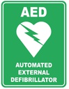 Safety Sign 600 x 450mm - AED