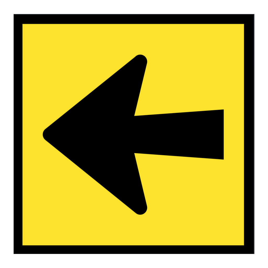 QLD Multi Message 600 x 600mm Class 1 Reflective  - Arrow Symbol