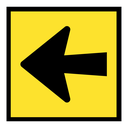 QLD Multi Message 600 x 600mm Class 1 Reflective  - Arrow Symbol