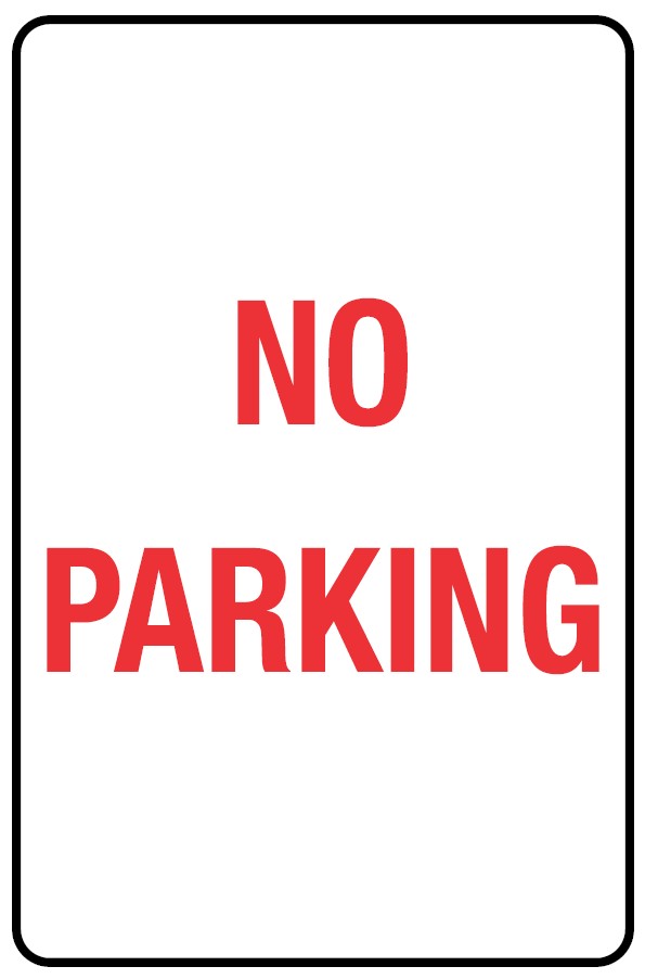 Safety Sign 300 x 450mm - NO PARKING