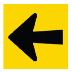 Victoria Multi Message Sign 600 x 600mm Class 1 Reflective - Arrow