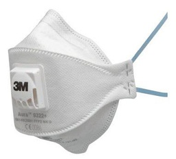 [3MRESP] 3M™ Aura™ Particulate Respirator 9322A+, P2 Flat Fold (Pack of 10)