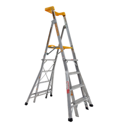 [PLAT8AL] Aluminium Platform Step Ladder 2400mm - 150kg Rated