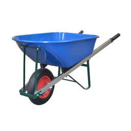 [BARROWST6] Builders Wheelbarrow, Steel Tray, Wide Wheel
