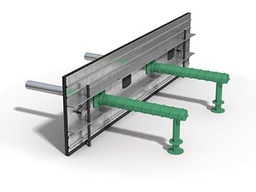 [EXJ10030SY] Connolly Expanda Joint System 100mm x 3m, Package incl 1 pack of Peg &amp; Wedges, 9 x R12x300mm Dowels &amp; 1x bag of 9 Green Sleeves