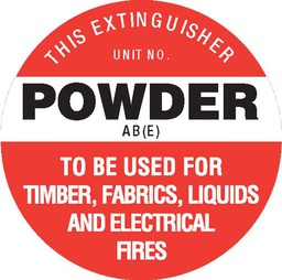 [FRL05P] Fire Extinguisher Poly Sign 190 x 190 - ABE