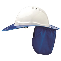 [PLASTICBRIM-B] Hard Hat Plastic Snap Brim w/- neck flap NAVY BLUE