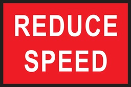 [SIGNTG9-9] Metal Sign Boxed Edge 900 x 600mm - Reduce Speed