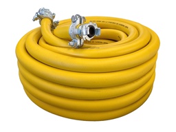 [PP150025] Tradeline Rubber Compressor Air Water Hose Yellow - 25mm x 20mtr  - Includes Claw Couplings