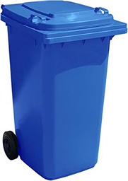 [BIN120BL] Plastic Wheelie Bin - 120 Litre - Blue