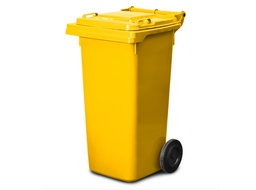 [BIN120Y] Plastic Wheelie Bin - 120 Litre - Yellow