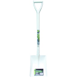 [SHOVEL1] Square Mouth Shovel - 'D' Handle - 39&quot; - White