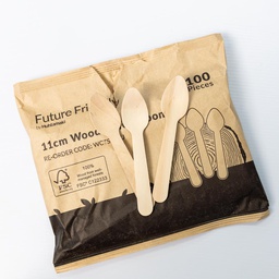 [SPOONWOOD] Wooden Bamboo Disposable Spoons (Pack of 100)