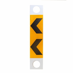 [T-TOPCHEV] Coreflute Chevron Delineators to suit T-Top Bollards (slip over bollard)