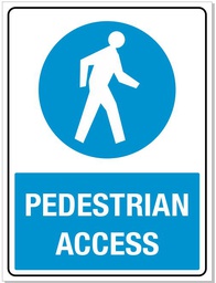 [SIGNPED] Safety Sign 600 x 450mm - Pedestrian Access