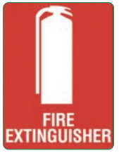 [SIGN705C] Safety Sign 450 x 600mm Corflute - Fire Extinguisher