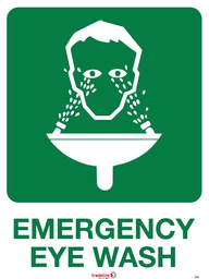 Safety Sign 600 x 450mm - Emergency Eyewash