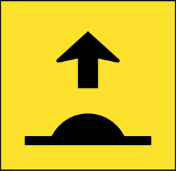 QLD Multi Message 600 x 600mm Class 1 Reflective - Speed Hump &amp; Arrow Symbols