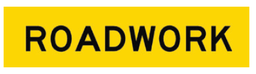 [TM1-V103-1C] Victoria Multi Message Sign 1200 x 300mm Class 1 Coreflute - Roadwork