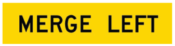[TM2-V101(L)C] Victoria Multi Message Sign 1200 x 300mm Class 1 Coreflute - Merge Left