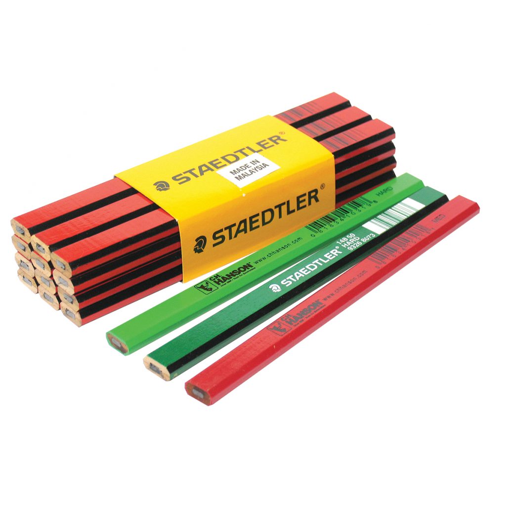 Carpenters Pencil Medium Red Ea12pkt Tradeline